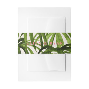 Cintas Para Invitaciones Amor tropical/abrigo