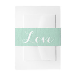 Cintas Para Invitaciones Amor Vintage Boda Blanco Y Verde Mint -