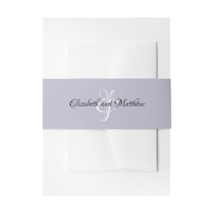 Cintas Para Invitaciones Ampersand Boda Names Lavender