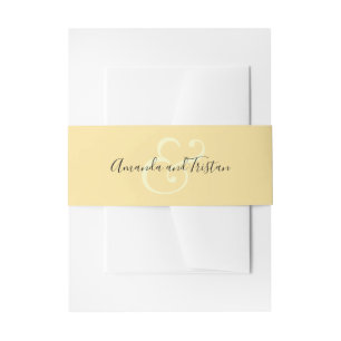 Cintas Para Invitaciones Ampersand Boda Names Lemon Yellow