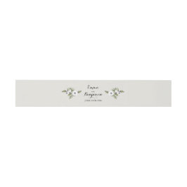 Cintas Para Invitaciones Anemones pintados - banda del vientre de invitació