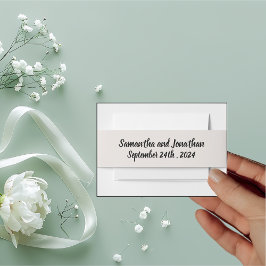 Cintas Para Invitaciones Anillo BOHO de Flores y Ramas