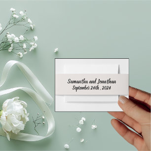 Cintas Para Invitaciones Anillo BOHO de Flores y Ramas 