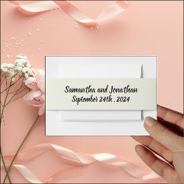 Cintas Para Invitaciones Anillo Elegante de Flores en Acuarela