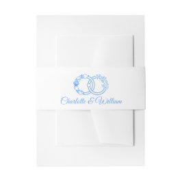 Cintas Para Invitaciones Anillos entrelazados costeros minimalistas