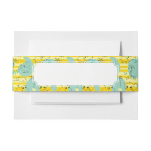 Cintas Para Invitaciones Animales lindos que juegan con agua 2