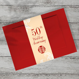 Cintas Para Invitaciones Aniversario del Boda chino tradicional