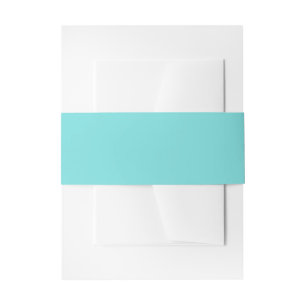 Cintas Para Invitaciones Aquamarina Sólida