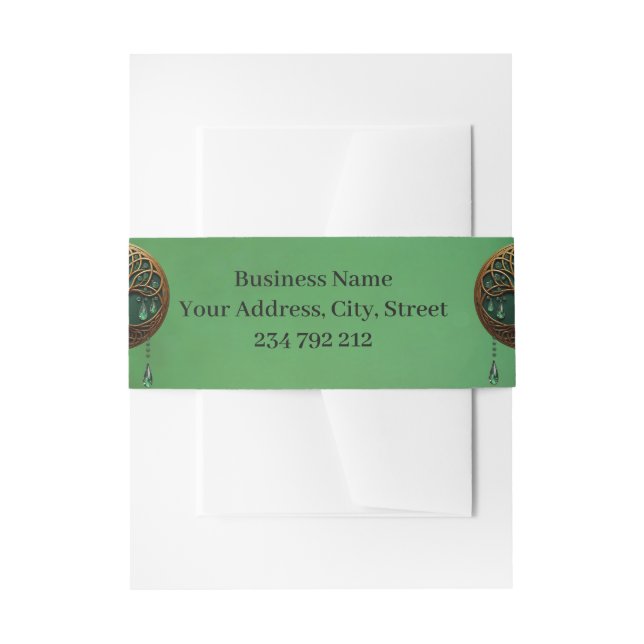 Cintas Para Invitaciones Árbol estilizado de vida (Anverso Ejemplo)