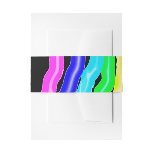 Cintas Para Invitaciones Arcoiris dibujado (Anverso Ejemplo)