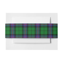 Cintas Para Invitaciones Armstrong Scottish Tartan Belly Band