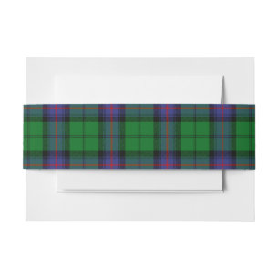 Cintas Para Invitaciones Armstrong Scottish Tartan Belly Band