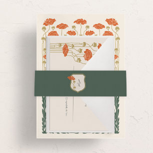 Cintas Para Invitaciones Art Nouveau vintage