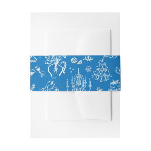 Cintas Para Invitaciones Arte de línea caprichosa dibujada a mano estilo bo