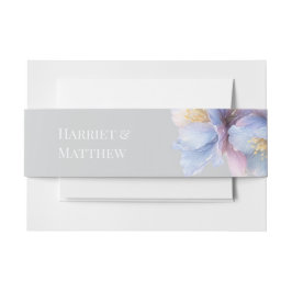 Cintas Para Invitaciones Artistic Pastel Botanical Florals Wedding