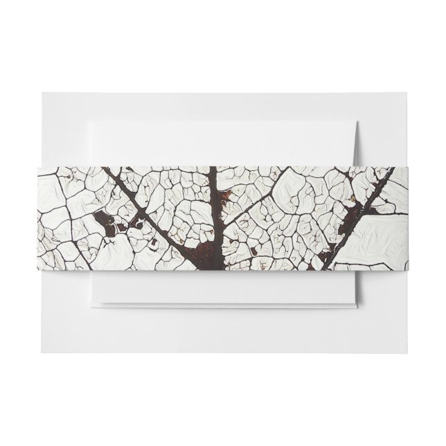 Cintas Para Invitaciones Aspen Leaf Skeleton 1 (Anverso Ejemplo)