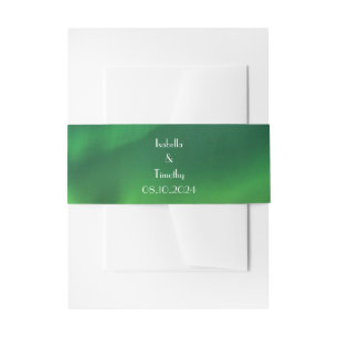 Cintas Para Invitaciones Aurora Borealis Elegante Boda
