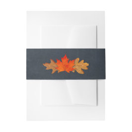 Cintas Para Invitaciones Autumn Leaves Chalkboard Boda