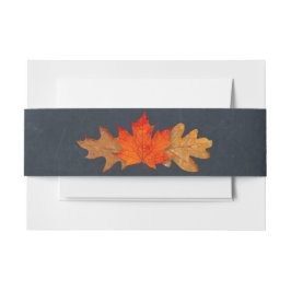 Cintas Para Invitaciones Autumn Leaves Chalkboard Boda