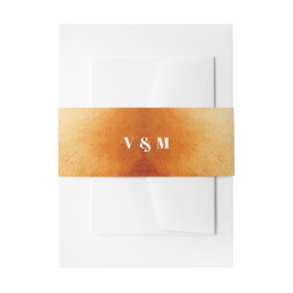 Cintas Para Invitaciones Autumn Maple Leaves Nombre inicial