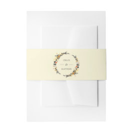 Cintas Para Invitaciones Autumn Wreath | Personalizado Boda moderno