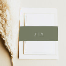 AVA Bohemian Minimal Forest Green Monogram Boda