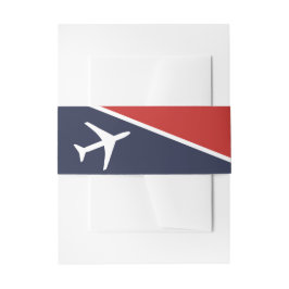 Cintas Para Invitaciones Aviación piloto de aviones Funky White