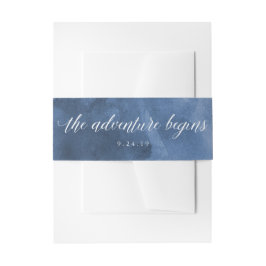 Cintas Para Invitaciones Azul acuático | El Boda Adventure Begins