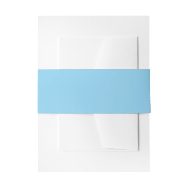 Cintas Para Invitaciones Azul Bebé (Anverso Ejemplo)