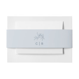 Cintas Para Invitaciones Azul floral