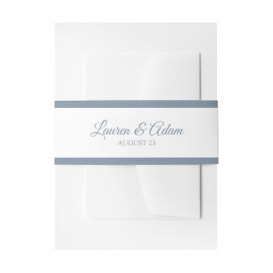 Cintas Para Invitaciones Azul Frontera-Polvoriento básico del abrigo el  