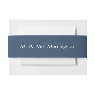 Cintas Para Invitaciones Azul índigo