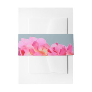 Cintas Para Invitaciones Azul rosa Hydrangeas flores púrpura elegantes