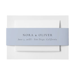 Cintas Para Invitaciones Azul turbio