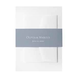 Cintas Para Invitaciones Azul turbio de color de agua