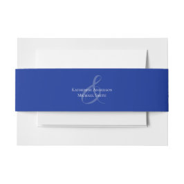 Cintas Para Invitaciones Azul y blanco-Boda moderno-