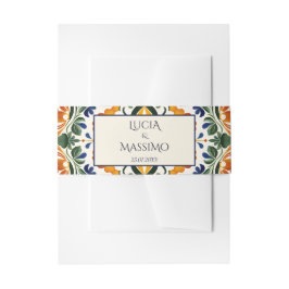 Cintas Para Invitaciones Azulejo azul Talavera vintage boda mexicano