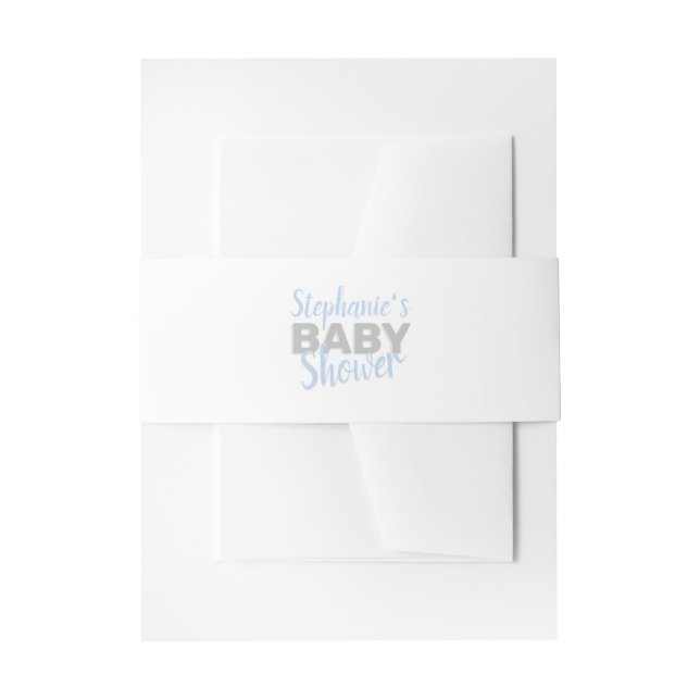 Cintas Para Invitaciones Baby Elephant Bubble Bath Boy Baby Shower (Anverso Ejemplo)