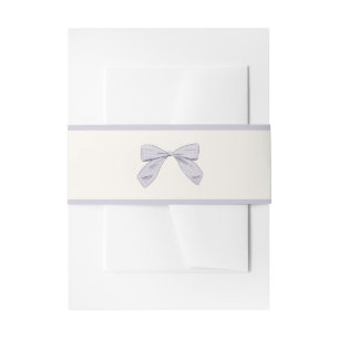 Cintas Para Invitaciones Baby Shower Chica elegante Bow Purple Light