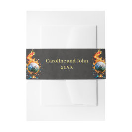 Cintas Para Invitaciones Baloncesto de golf blanco brillante