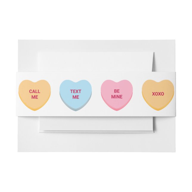 Cintas Para Invitaciones Banda atractiva atractiva de Belly (Anverso Ejemplo)