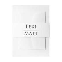 Banda Belly Boda blanco negro