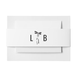 Cintas Para Invitaciones Banda Belly boda Bow