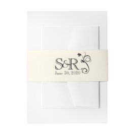 Cintas Para Invitaciones Banda Belly Boda Deco-Rosa francesa