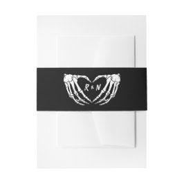 Cintas Para Invitaciones Banda Belly Boda gótica, Boda de Halloween