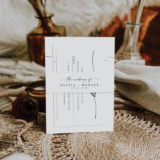 Cintas Para Invitaciones Banda Belly Boda minimalista