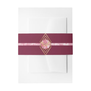 Cintas Para Invitaciones Banda Belly Boysenberry