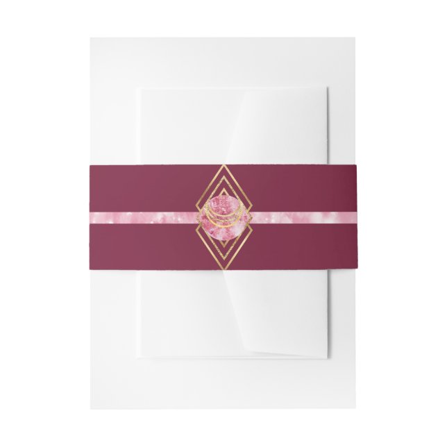 Cintas Para Invitaciones Banda Belly Boysenberry (Anverso Ejemplo)