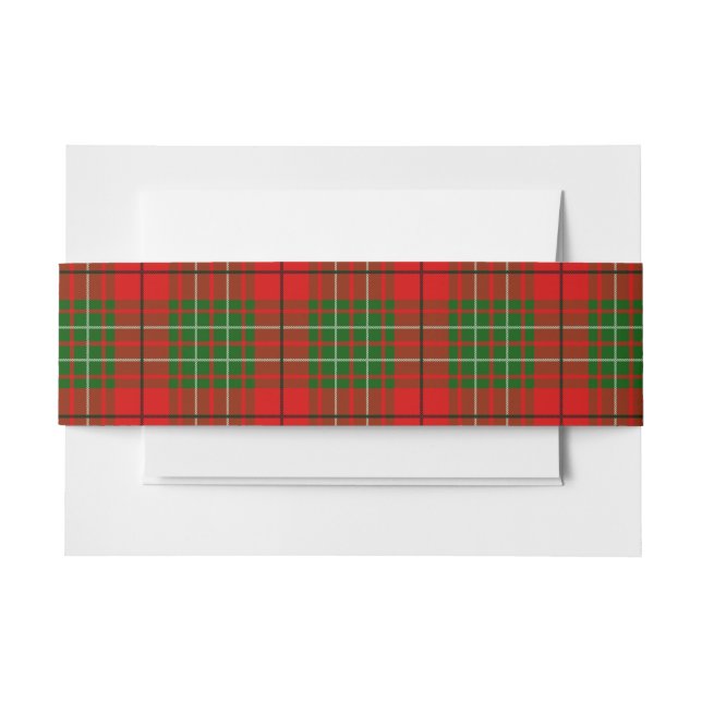 Cintas Para Invitaciones Banda Belly Cumming Scottish Tartan (Anverso Ejemplo)