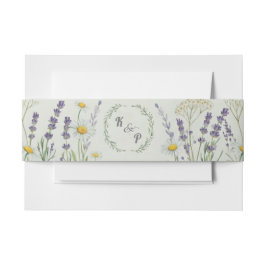 Cintas Para Invitaciones Banda Belly de Boda de Cottagecore Rústico